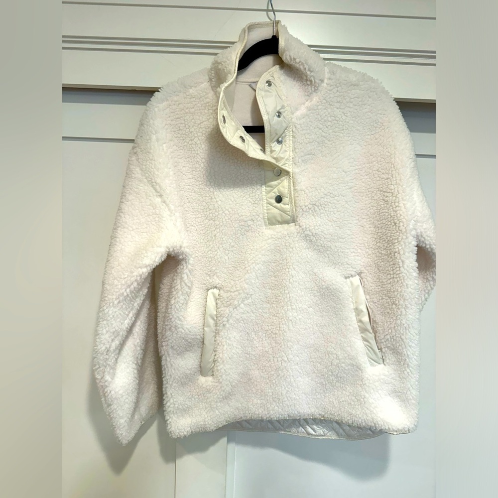 Athleta Fleece button up Like New